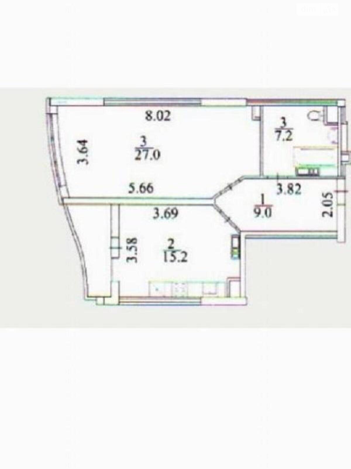 Продажа однокомнатной квартиры в Киеве, на ул. Олевская 9, район Новобеличи фото 1