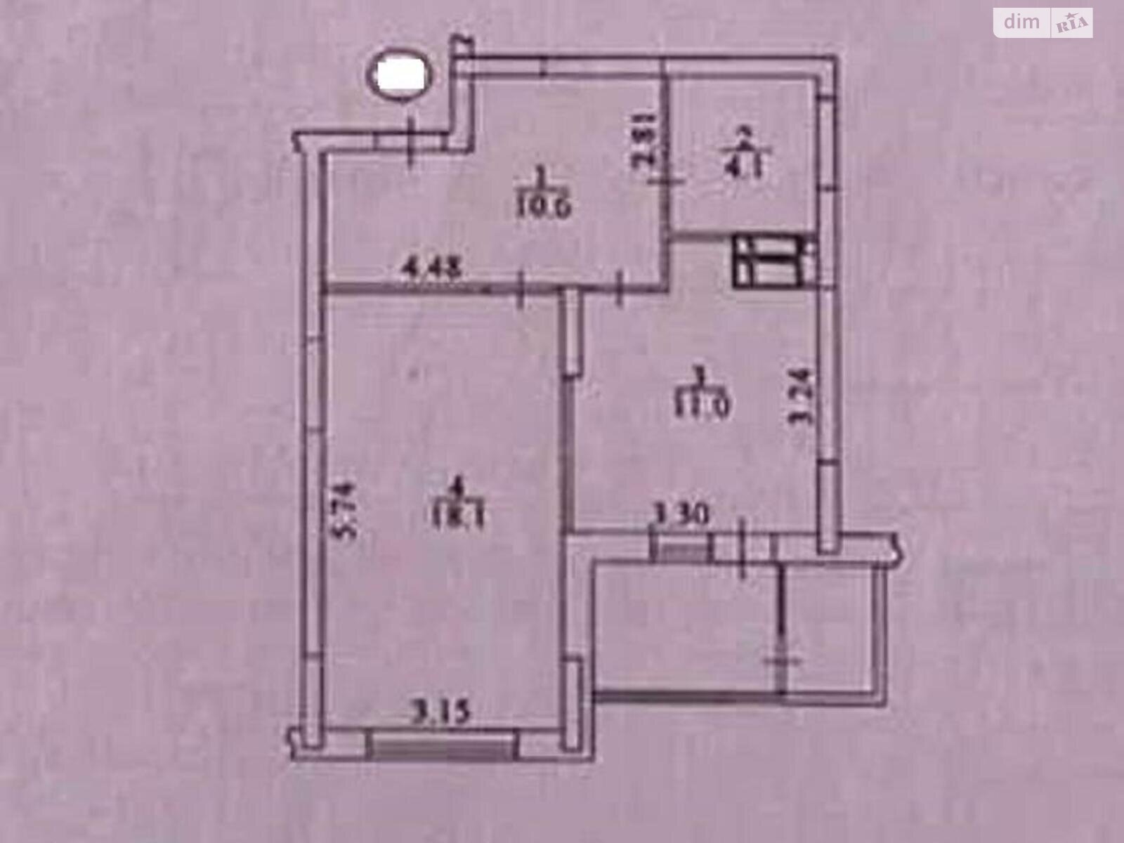 Продажа однокомнатной квартиры в Киеве, на пер. Балтийский 1/13, район Куреневка фото 1