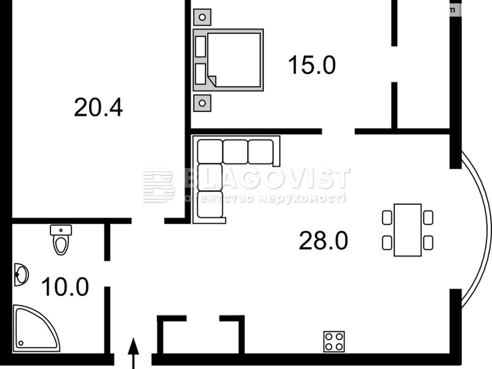 Продажа двухкомнатной квартиры в Киеве, на наб. Оболонская 1/1, район Оболонь фото 1