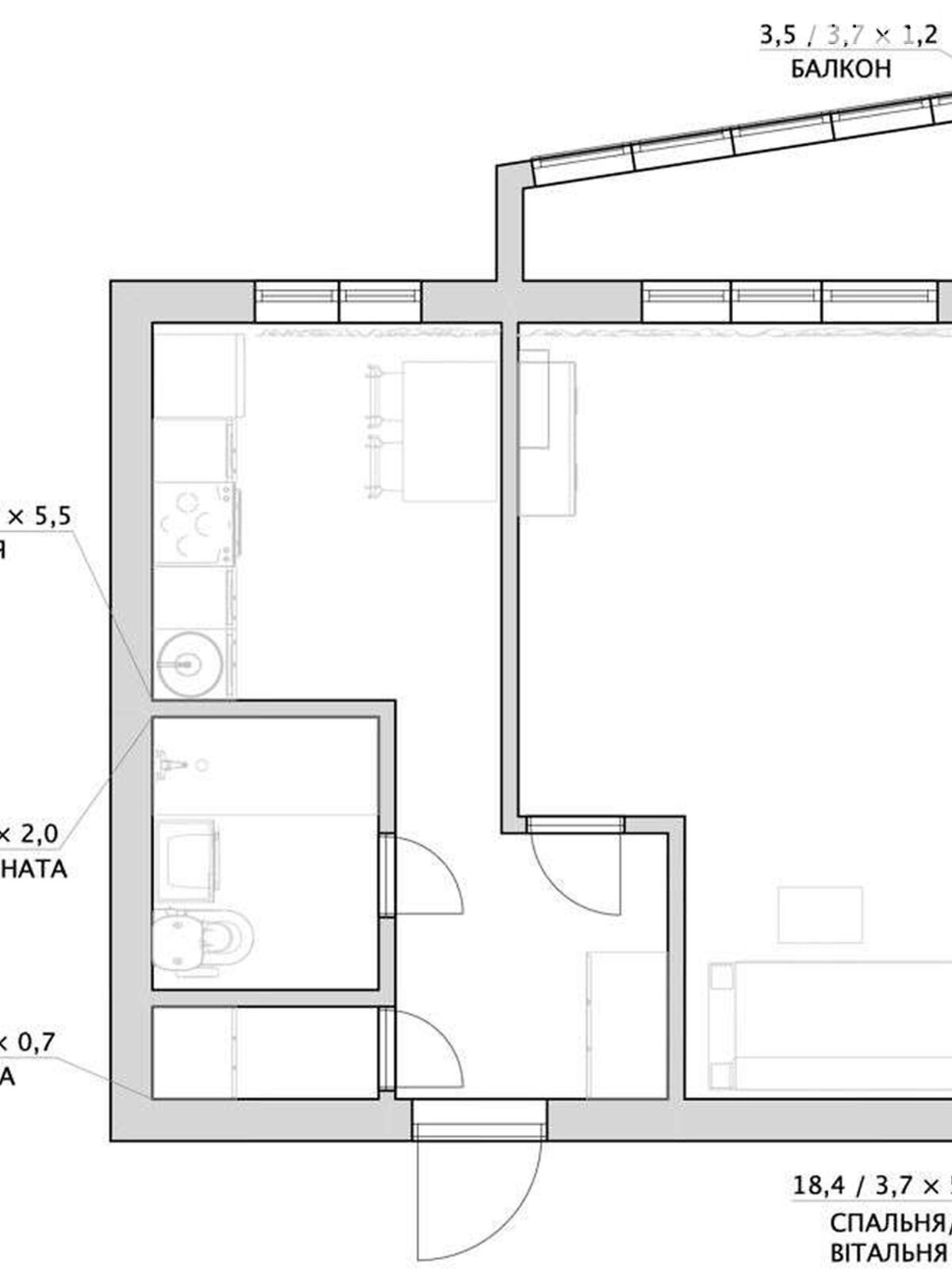 Продажа однокомнатной квартиры в Киеве, на просп. Оболонский 34Г, район Оболонь фото 1