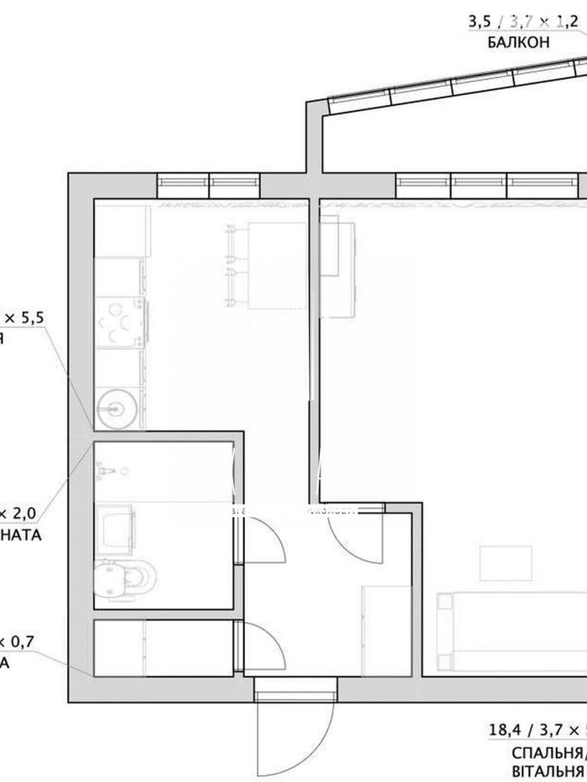 Продажа однокомнатной квартиры в Киеве, на просп. Оболонский 34Г, район Оболонь фото 1