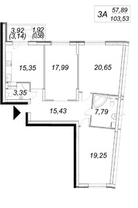 Продажа трехкомнатной квартиры в Киеве, на пер. Балтийский 3f, район Оболонский фото 2