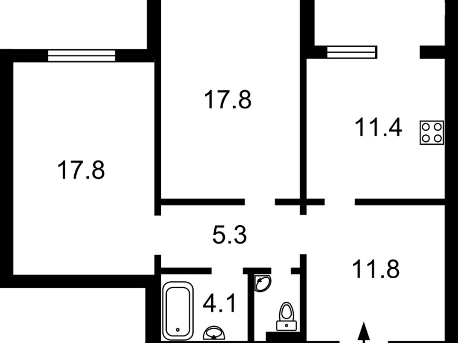 Продажа трехкомнатной квартиры в Киеве, на пер. Балтийский 23, район Оболонский фото 1