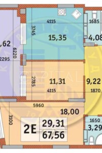 Продаж двокімнатної квартири в Києві, на вул. Дубищанська 10, кв. 39, район Оболонський фото 2