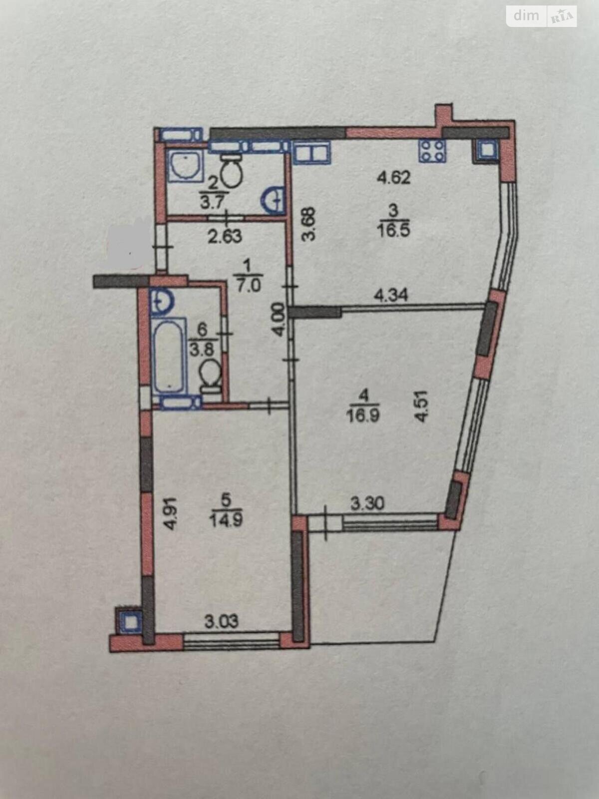 Продажа двухкомнатной квартиры в Киеве, на ул. Богатырская 32, район Оболонский фото 1