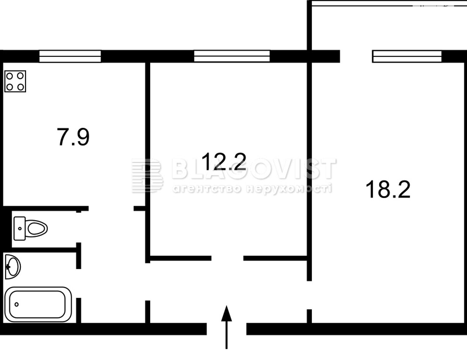 Продажа двухкомнатной квартиры в Киеве, на ул. Припятская 37, район Оболонский фото 1