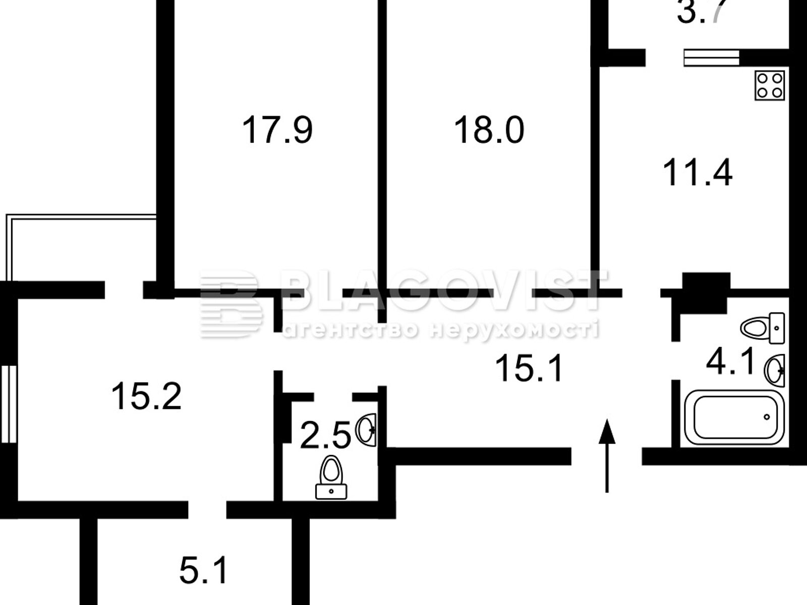 Продажа трехкомнатной квартиры в Киеве, на ул. Софии Русовой 3А, район Осокорки фото 1 Продажа трехкомнатной квартиры в Киеве, на ул. Софии Русовой 3А, район Осокорки фото 1
