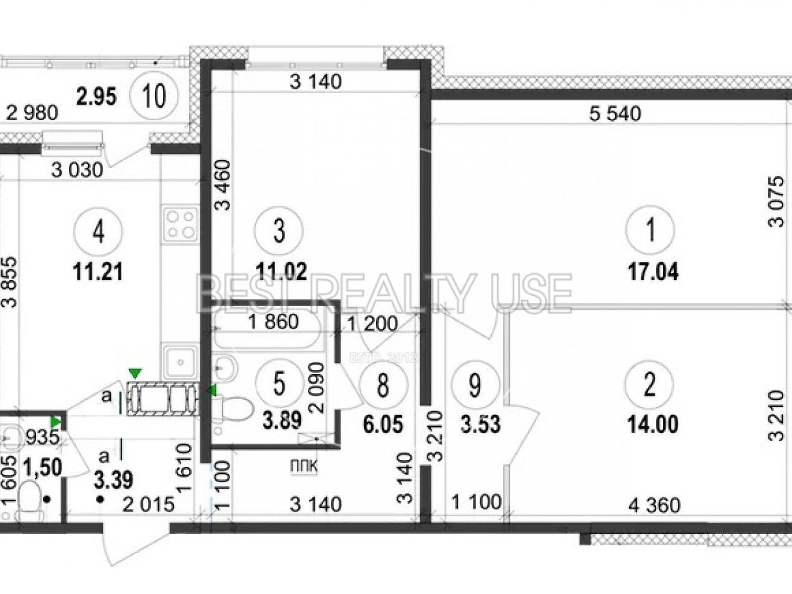 Продажа трехкомнатной квартиры в Киеве, на ул. Вишняковская 2, район Осокорки фото 1