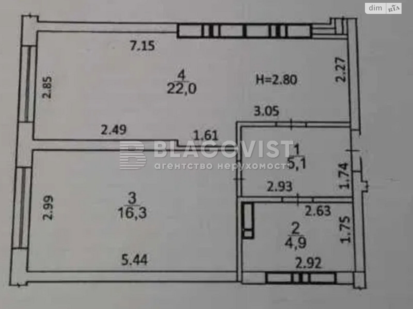 Продаж однокімнатної квартири в Києві, на вул. Завальна 10Г, район Осокорки фото 1