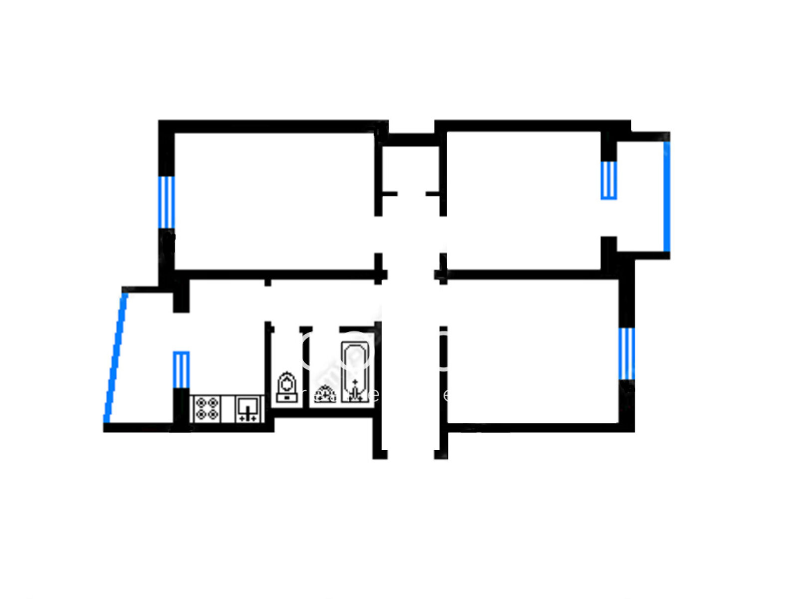Продажа трехкомнатной квартиры в Киеве, на ул. Академика Шалимова 33, район Отрадный фото 1