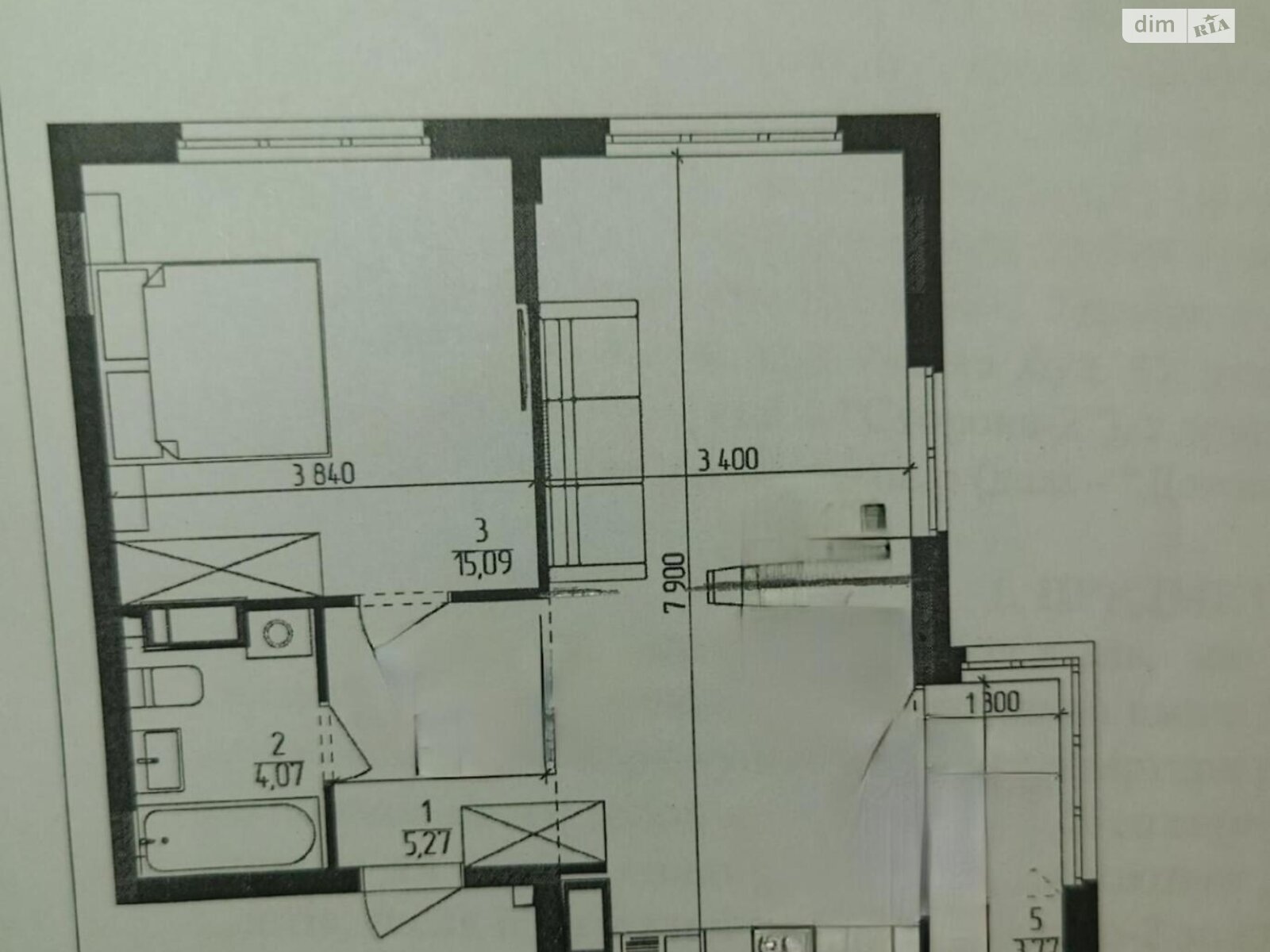 Продаж однокімнатної квартири в Києві, на просп. Любомира Гузара 9Б, район Відрадний фото 1