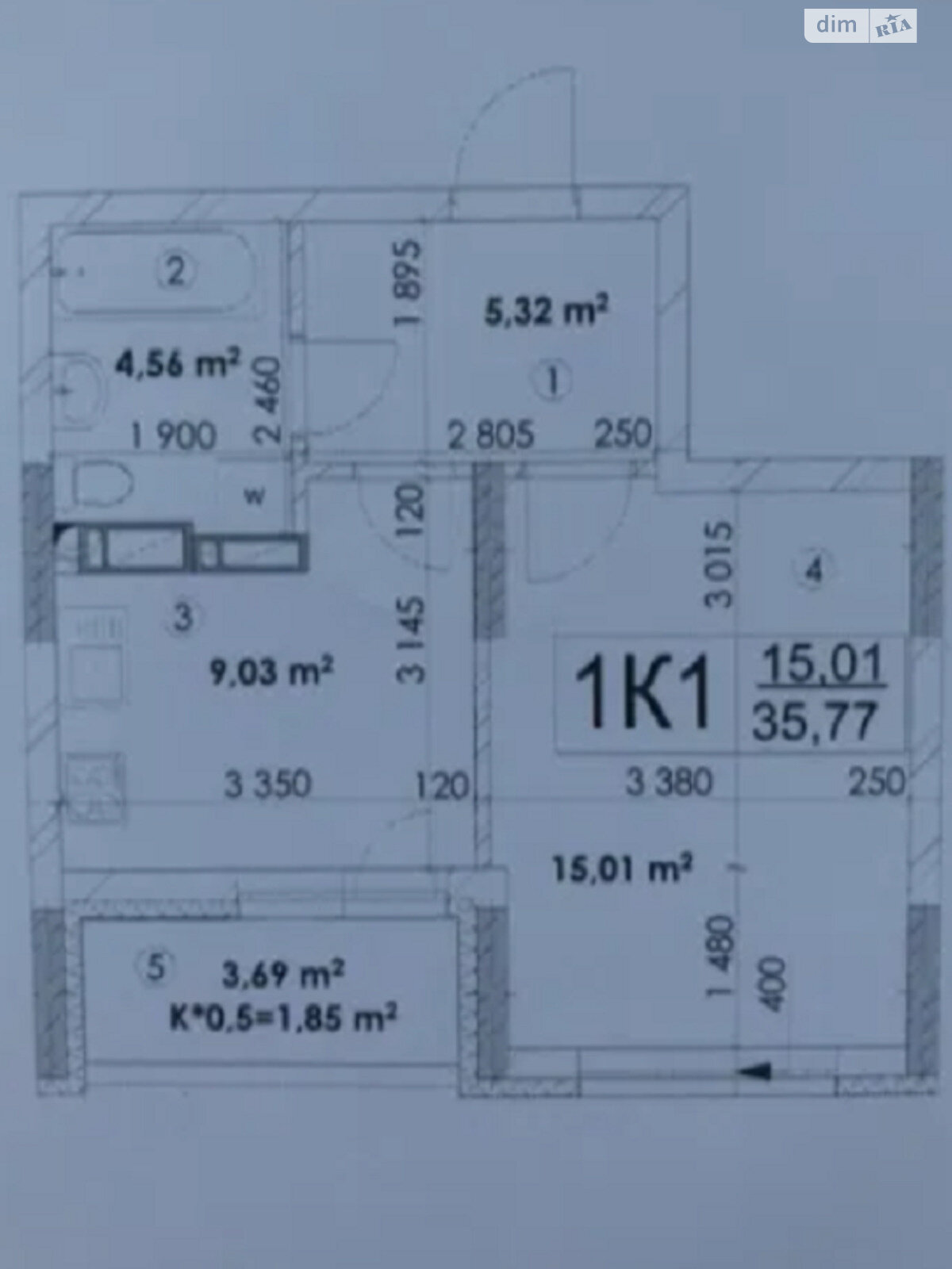 Продаж однокімнатної квартири в Києві, на просп. Відрадний 93/2, район Відрадний фото 1