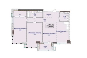 Продаж трикімнатної квартири в Києві, на вул. Андрія Верхогляда 7, район Печерськ фото 2