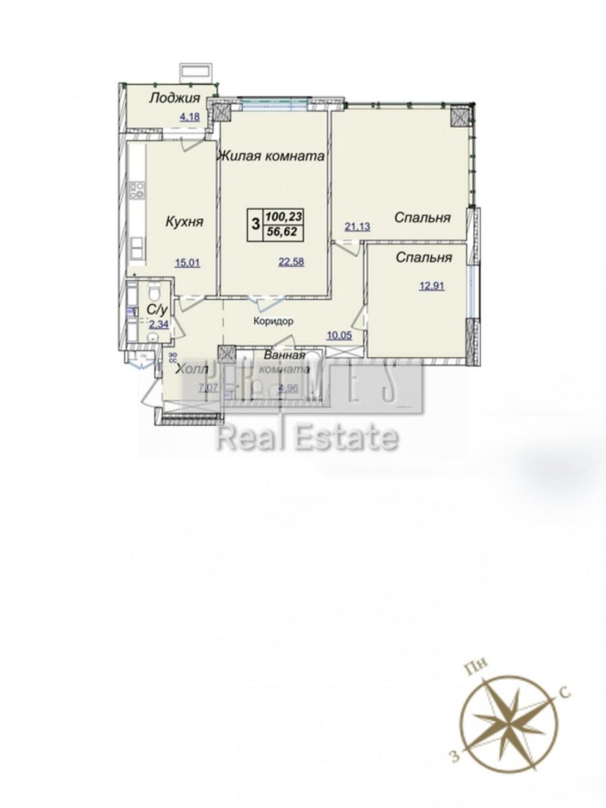 Продаж трикімнатної квартири в Києві, на вул. Андрія Верхогляда 19Б, район Печерськ фото 1