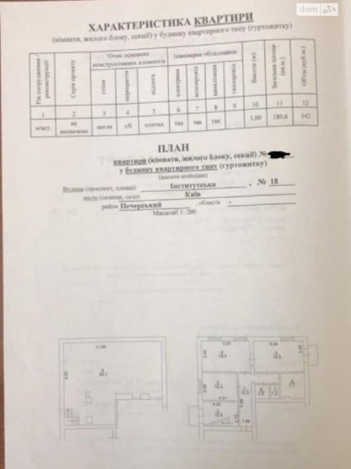 Продаж чотирикімнатної квартири в Києві, на вул. Інститутська 18, район Печерськ фото 1