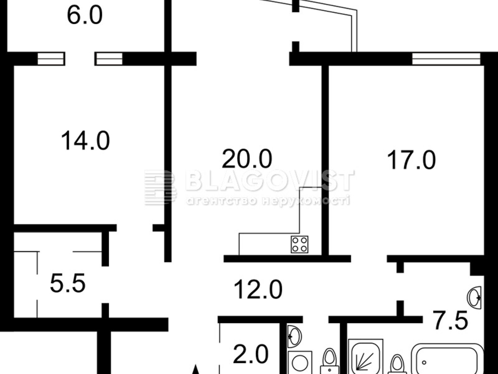 Продажа двухкомнатной квартиры в Киеве, на ул. Василия Тютюнника 37/1, район Печерск фото 1