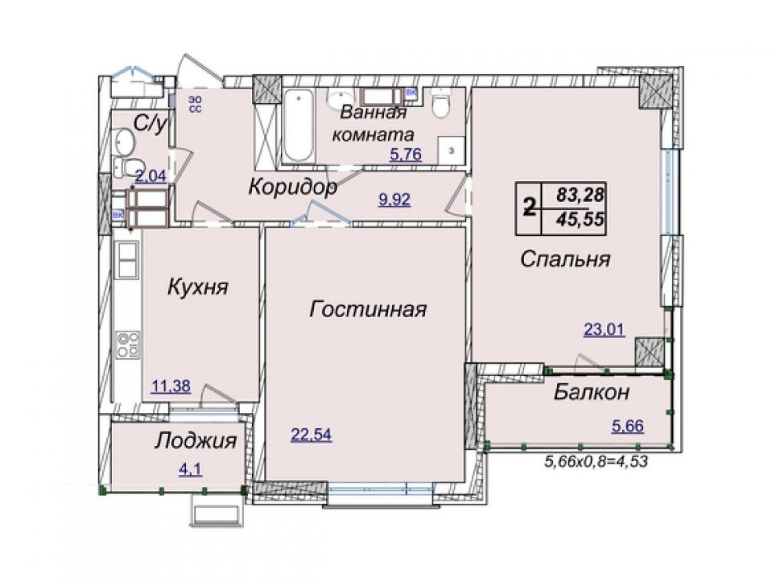 Продажа двухкомнатной квартиры в Киеве, на ул. Андрея Верхогляда 19Б, район Печерский фото 1