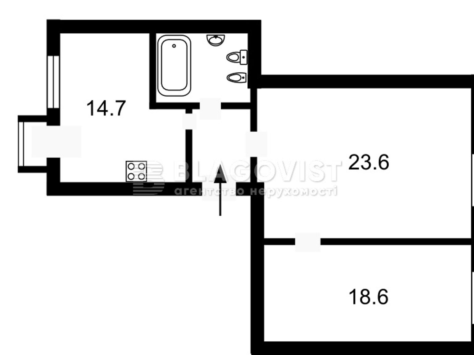 Продажа двухкомнатной квартиры в Киеве, на ул. Банковая 1/10, район Печерский фото 1