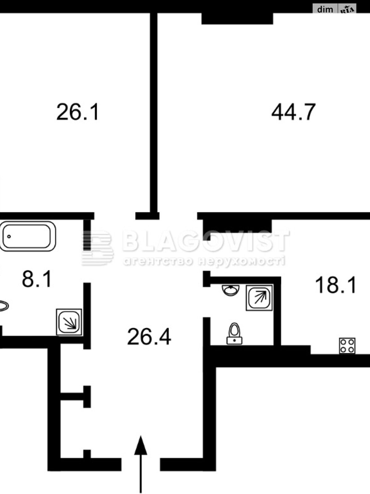 Продажа двухкомнатной квартиры в Киеве, на ул. Деловая 2Б, район Печерский фото 1