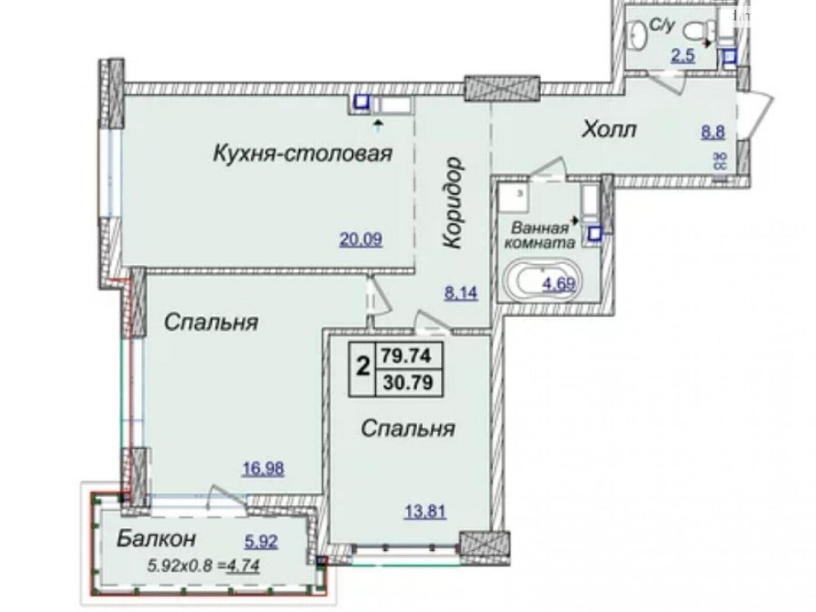 Продаж трикімнатної квартири в Києві, на вул. Андрія Верхогляда 19А, район Печерський фото 1