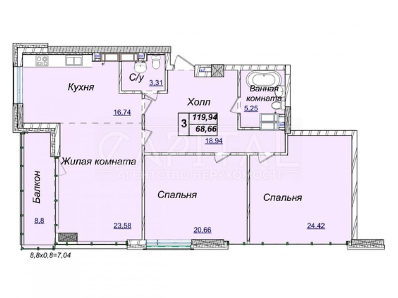 Продаж трикімнатної квартири в Києві, на вул. Андрія Верхогляда, район Печерський фото 1 Продаж трикімнатної квартири в Києві, на вул. Андрія Верхогляда, район Печерський фото 1