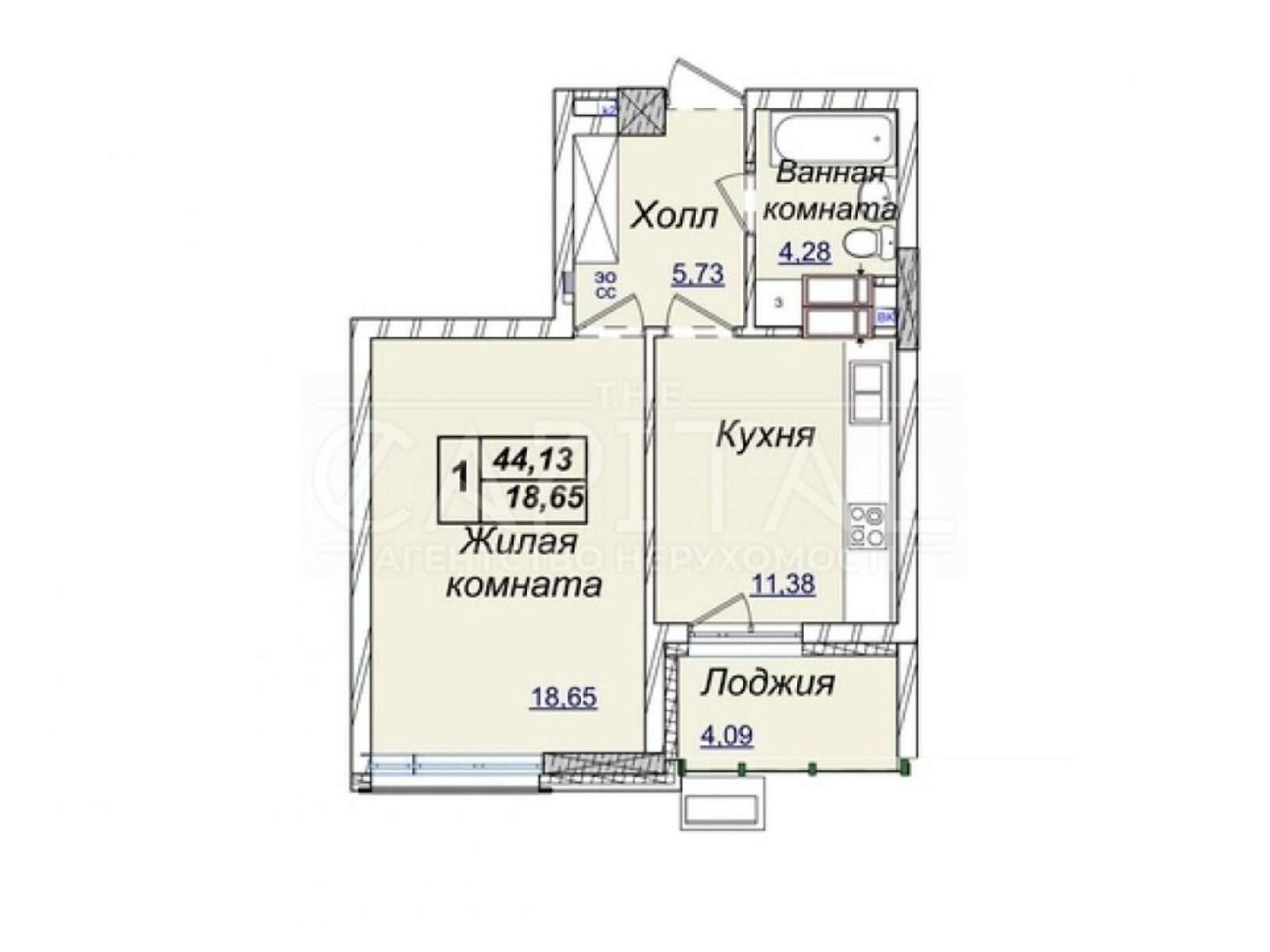 Продажа однокомнатной квартиры в Киеве, на ул. Андрея Верхогляда 19Б, район Печерский фото 1