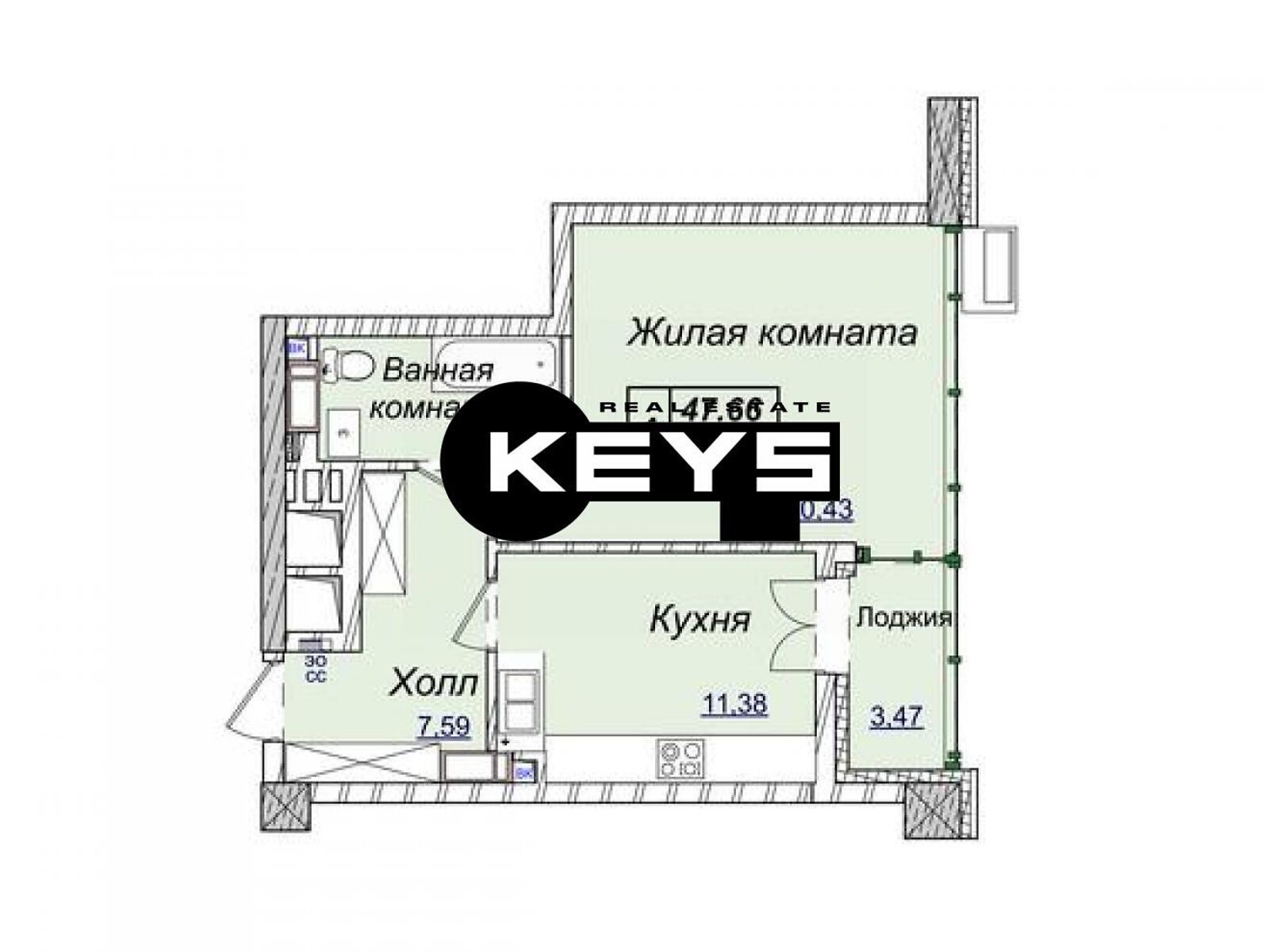 Продаж однокімнатної квартири в Києві, на вул. Андрія Верхогляда, район Печерський фото 1