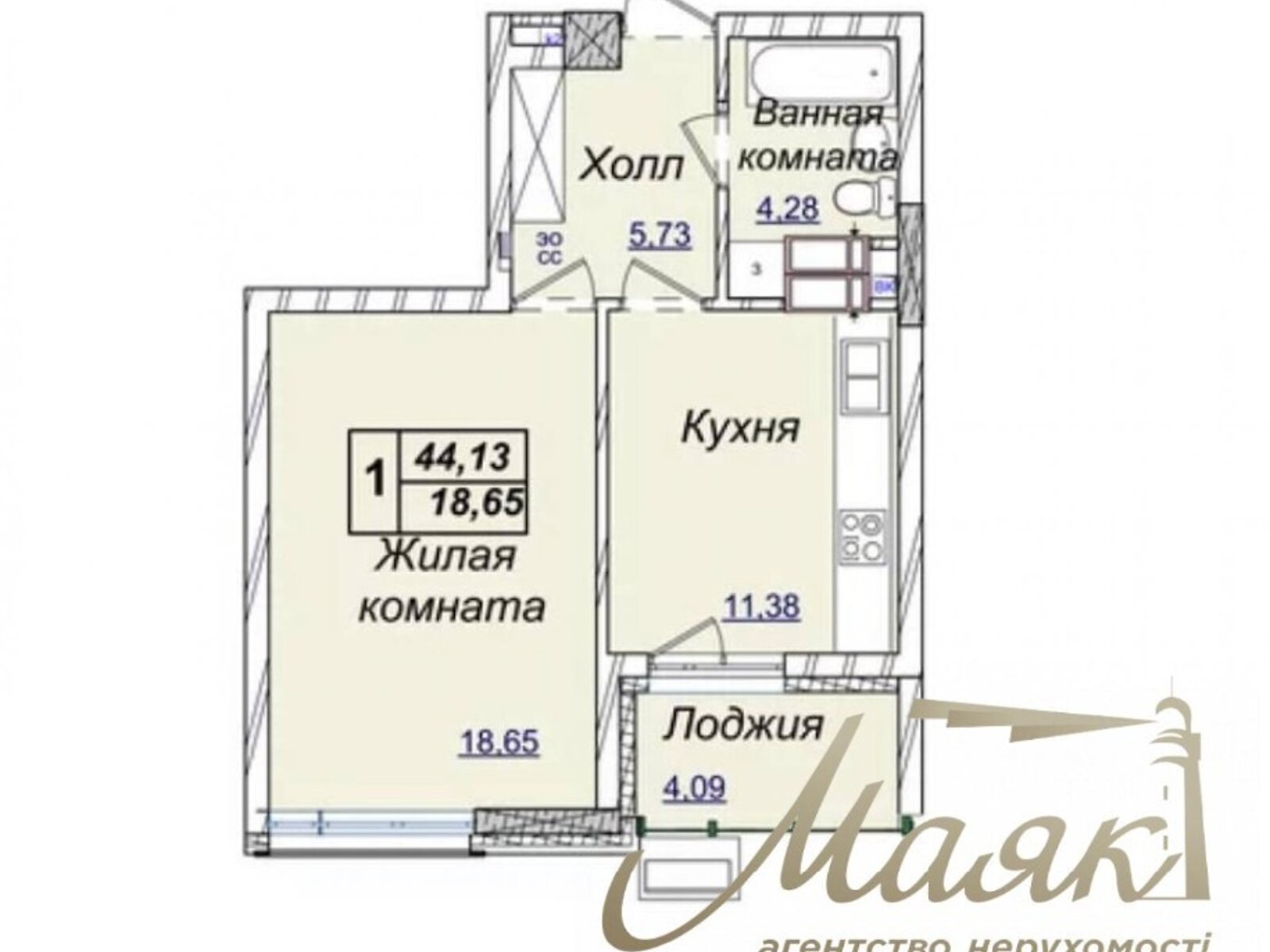 Продажа однокомнатной квартиры в Киеве, на ул. Андрея Верхогляда 19Б, район Печерский фото 1 Продажа однокомнатной квартиры в Киеве, на ул. Андрея Верхогляда 19Б, район Печерский фото 1
