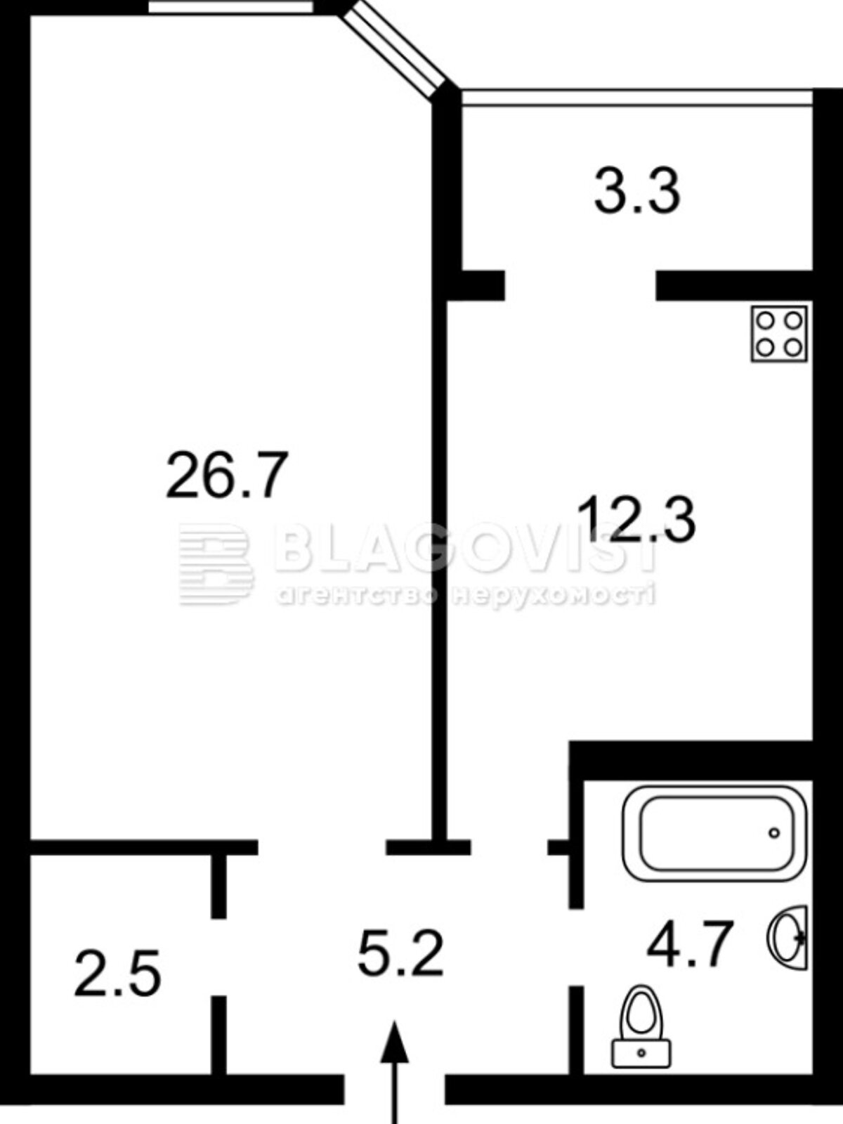 Продажа двухкомнатной квартиры в Киеве, на ул. Коновальца Евгения 34А, район Печерский фото 1