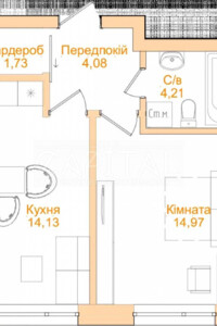 Продаж однокімнатної квартири в Києві, на туп. Фортечний 7Б, район Печерський фото 2
