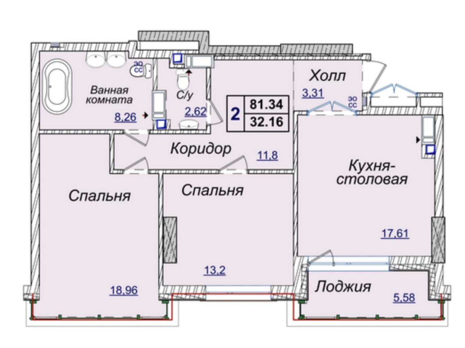 Продажа двухкомнатной квартиры в Киеве, на ул. Андрея Верхогляда 19А, район Печерский фото 1