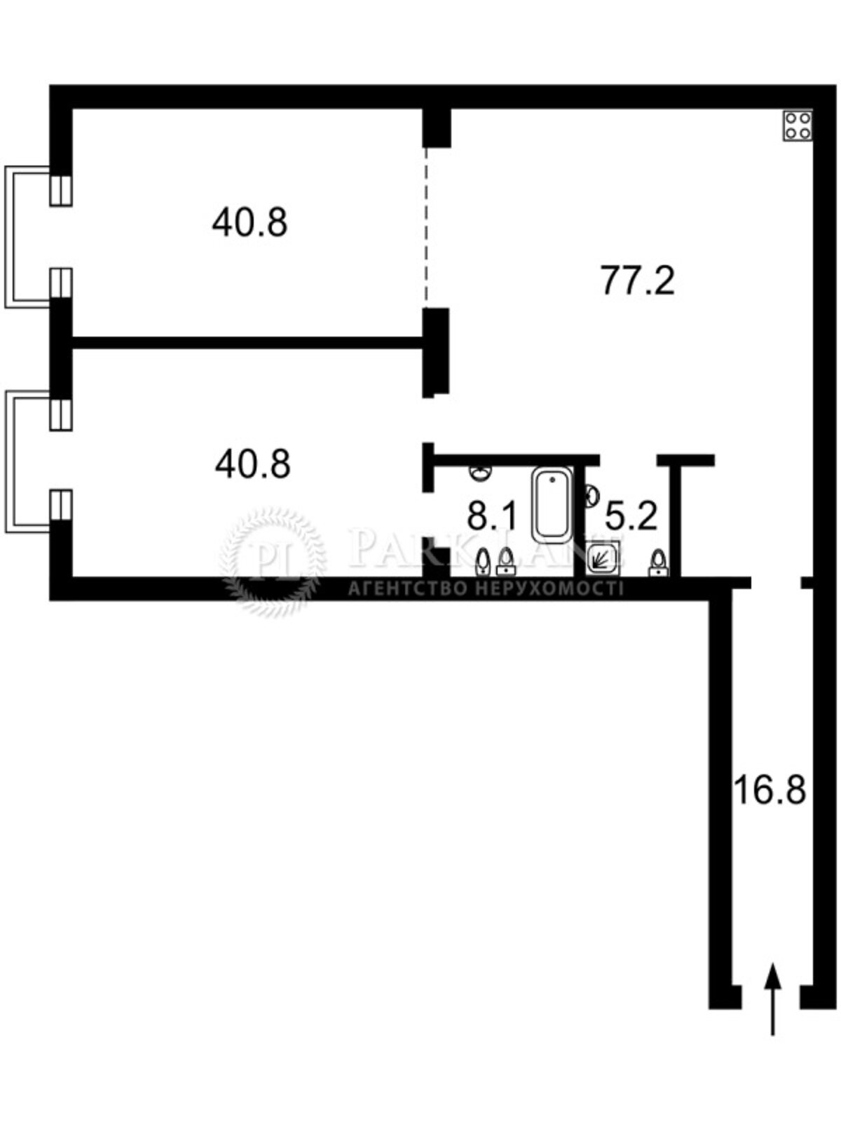 Продажа двухкомнатной квартиры в Киеве, на пер. Болсуновский 56/2, район Печерский фото 1