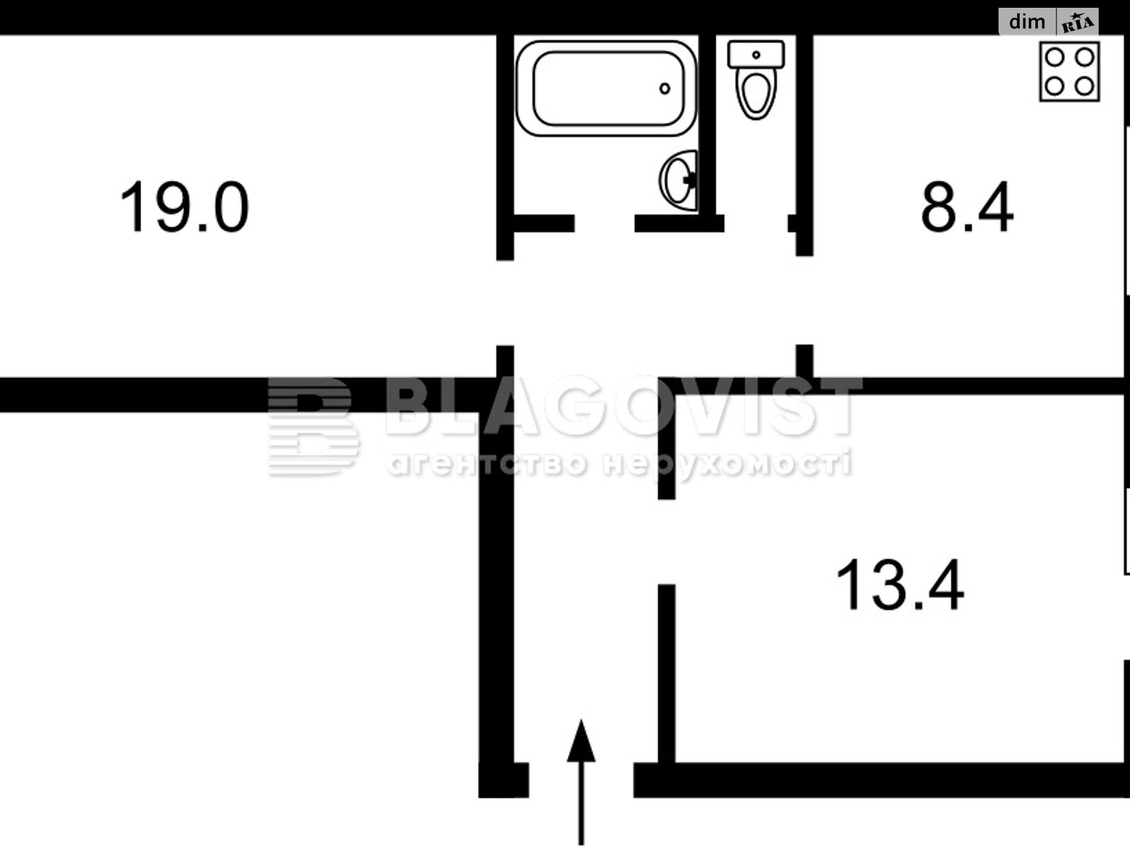 Продажа двухкомнатной квартиры в Киеве, на бул. Николая Михновского 7, район Печерский фото 1