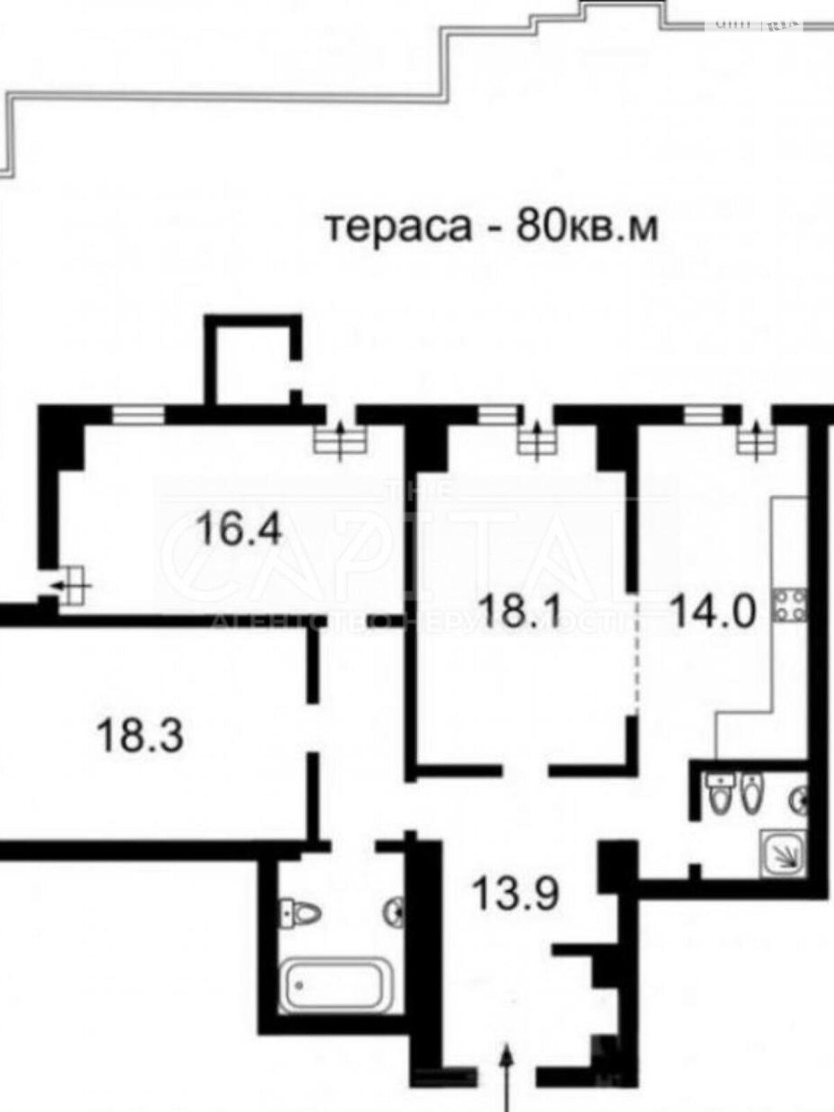 Продажа трехкомнатной квартиры в Киеве, на ул. Панаса Мирного 17, район Печерский фото 1