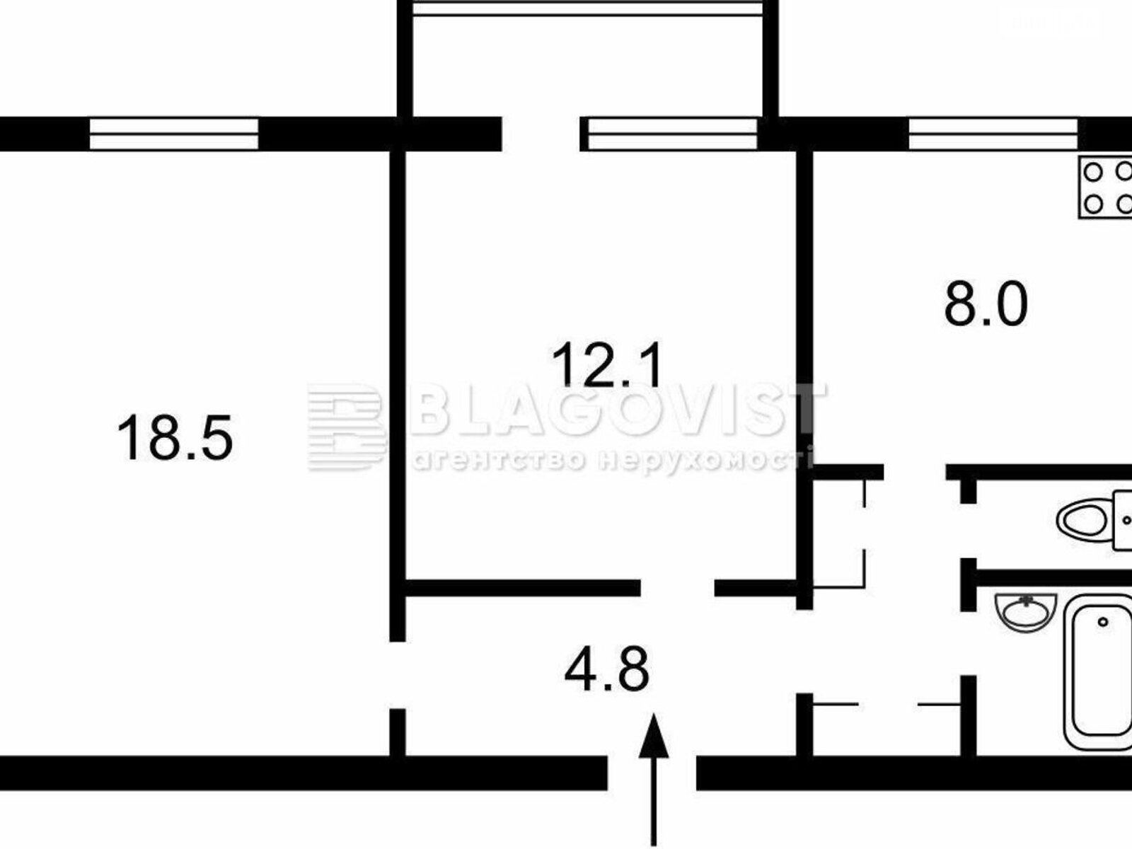 Продажа двухкомнатной квартиры в Киеве, на ул. Пылыпа Орлика 22/2, район Печерский фото 1