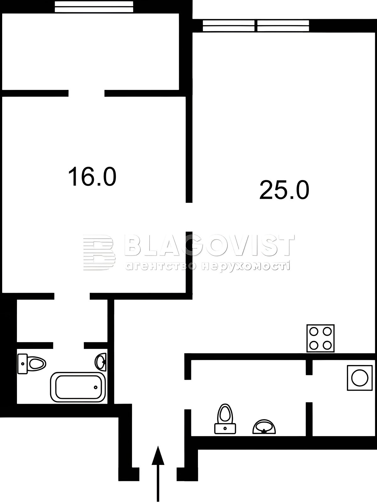 Продажа двухкомнатной квартиры в Киеве, на ул. Саперное Поле 5, район Печерский фото 1