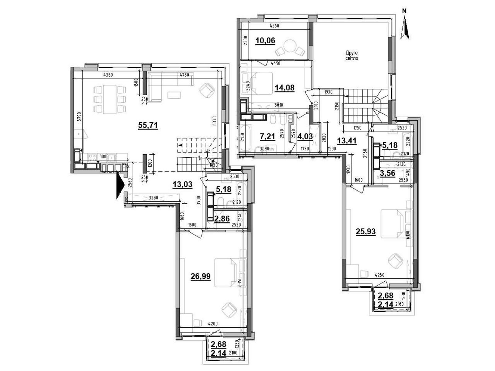 Продажа трехкомнатной квартиры в Киеве, на ул. Коновальца Евгения 30, фото 1