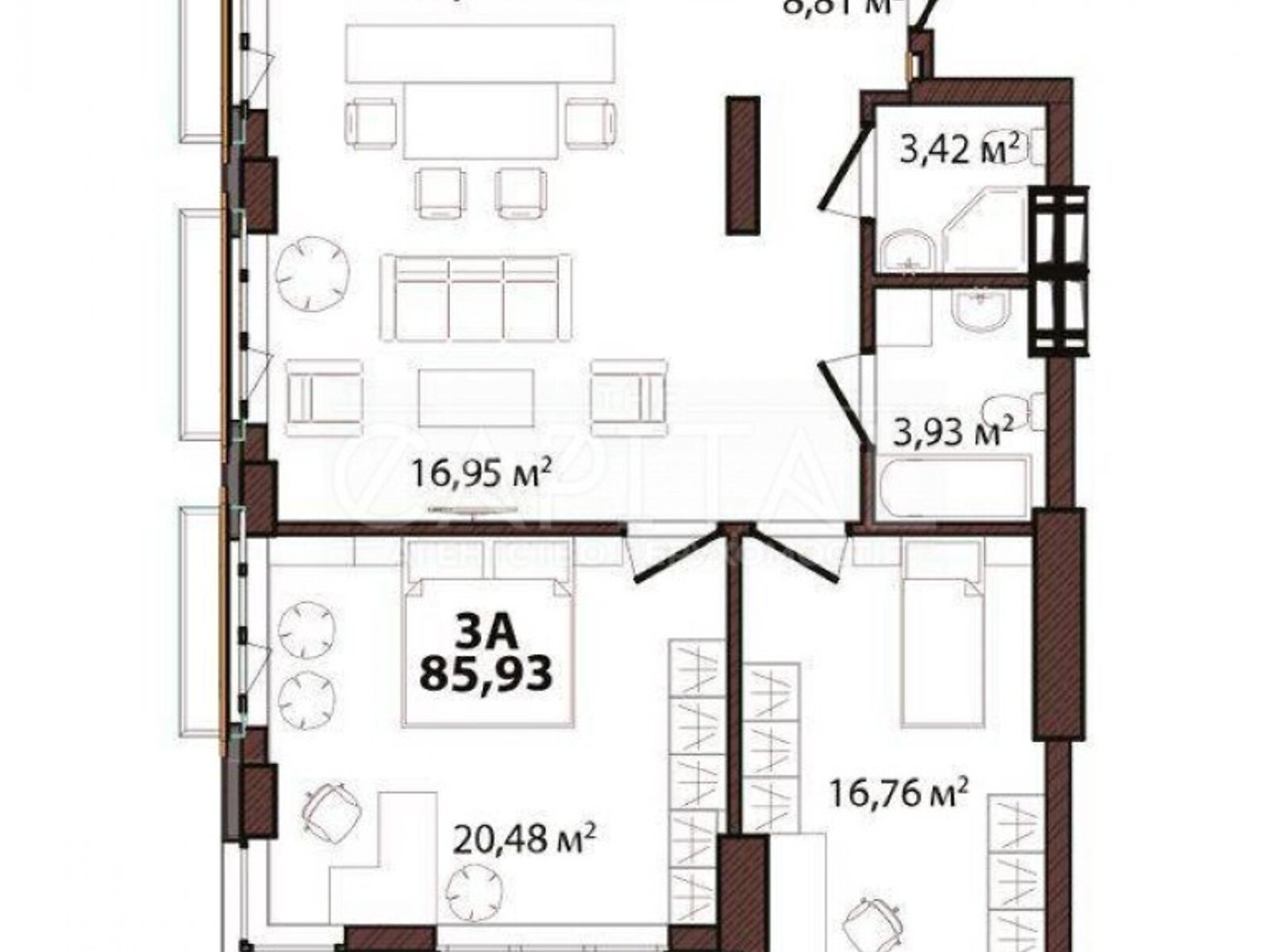 Продажа трехкомнатной квартиры в Киеве, на ул. Старонаводницкая 42-44, район Печерский фото 1