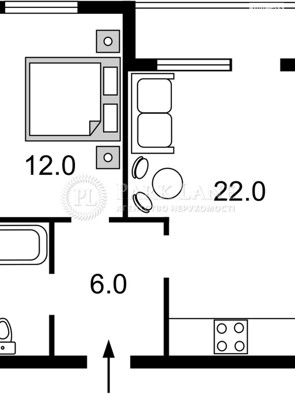 Продажа однокомнатной квартиры в Киеве, на ул. Верхняя 3, район Печерский фото 1