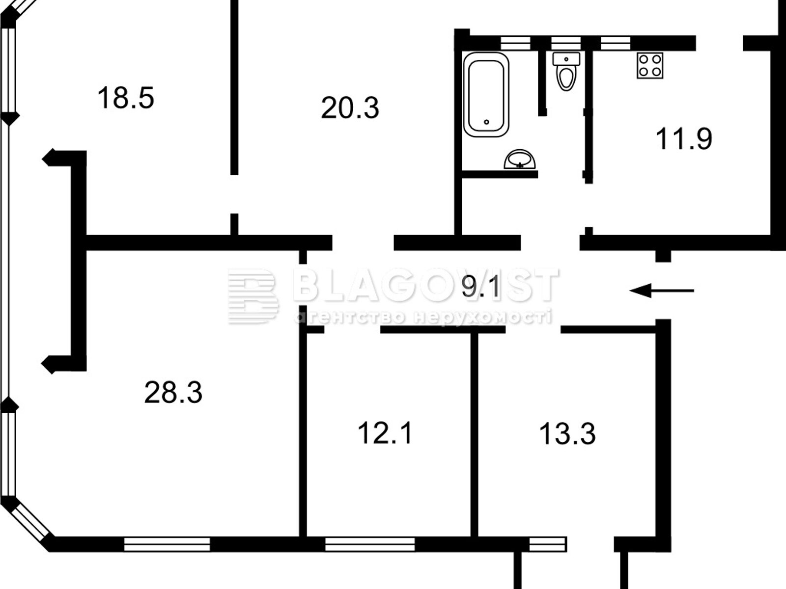 Продажа пятикомнатной квартиры в Киеве, на ул. Заньковецкой 5/2, район Печерский фото 1