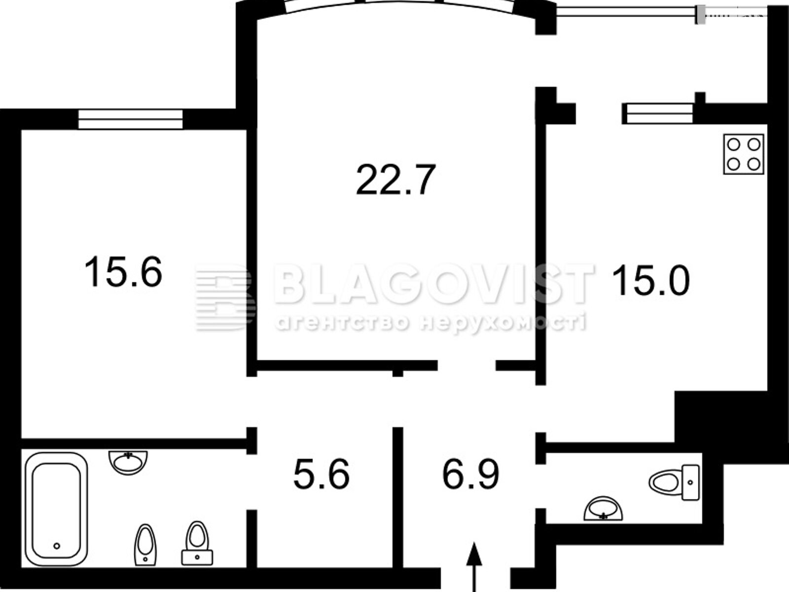 Продажа трехкомнатной квартиры в Киеве, на пл. Петра Кривоноса 17, фото 1 Продажа трехкомнатной квартиры в Киеве, на пл. Петра Кривоноса 17, фото 1