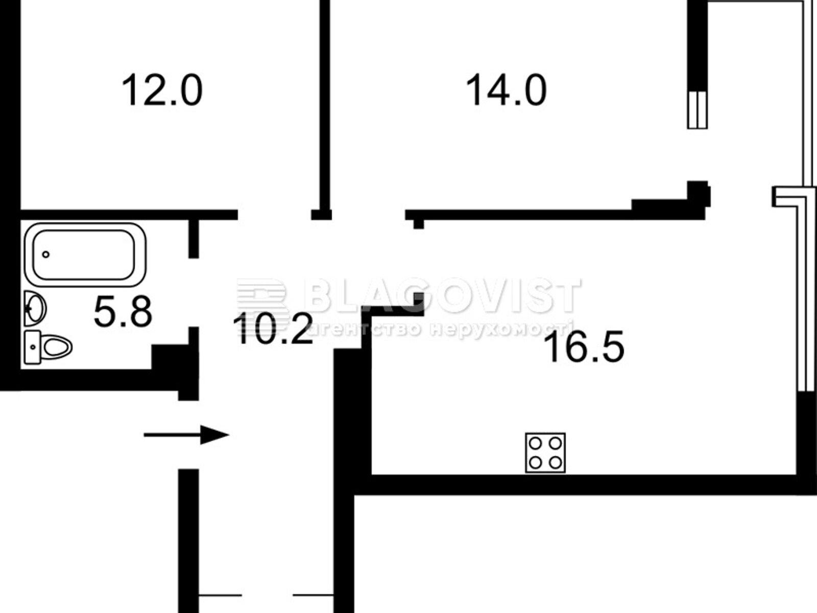 Продажа трехкомнатной квартиры в Киеве, на просп. Правды 14, район Подольский фото 1