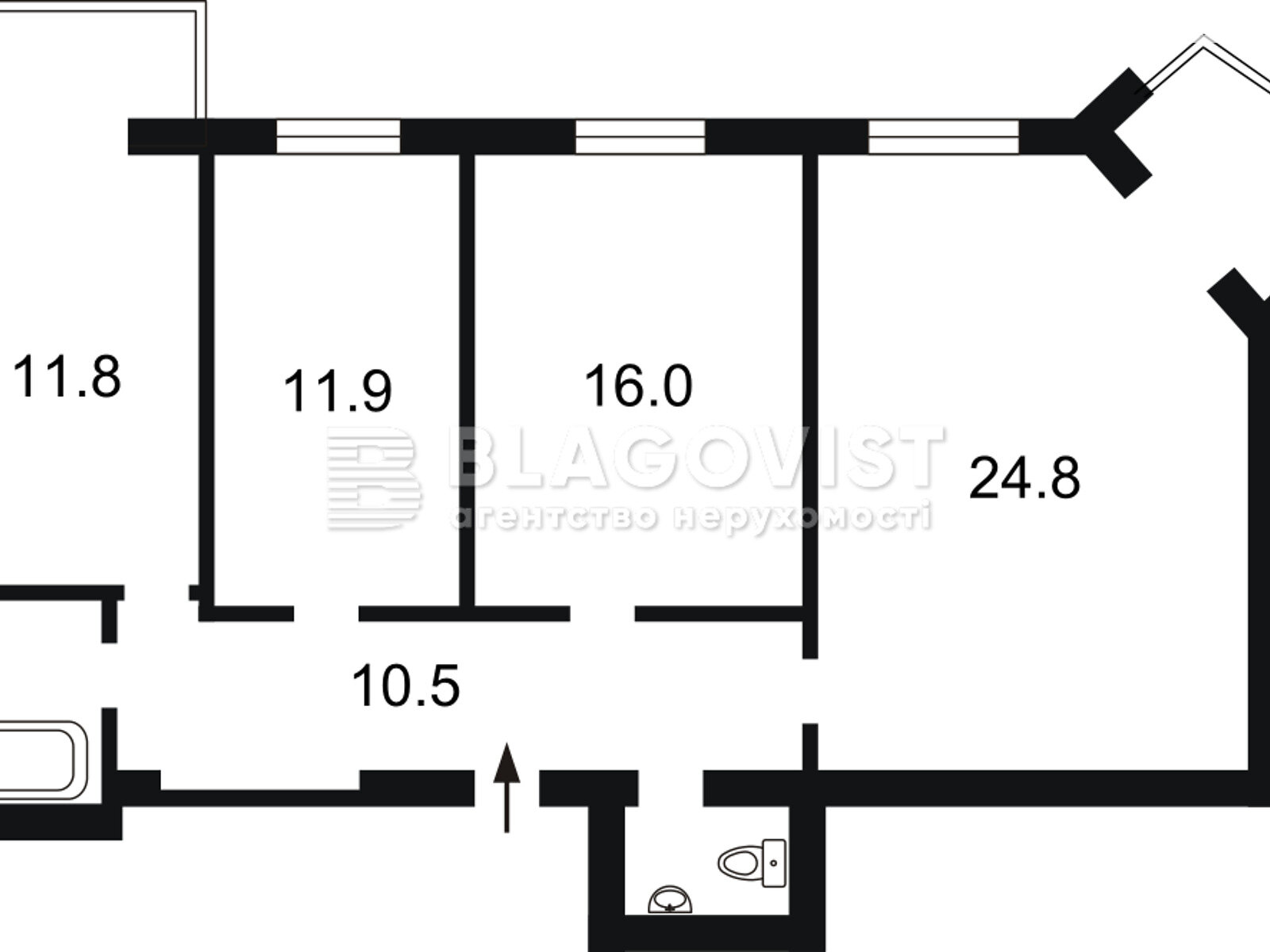 Продажа трехкомнатной квартиры в Киеве, на ул. Верхний Вал 48-28, район Подол фото 1