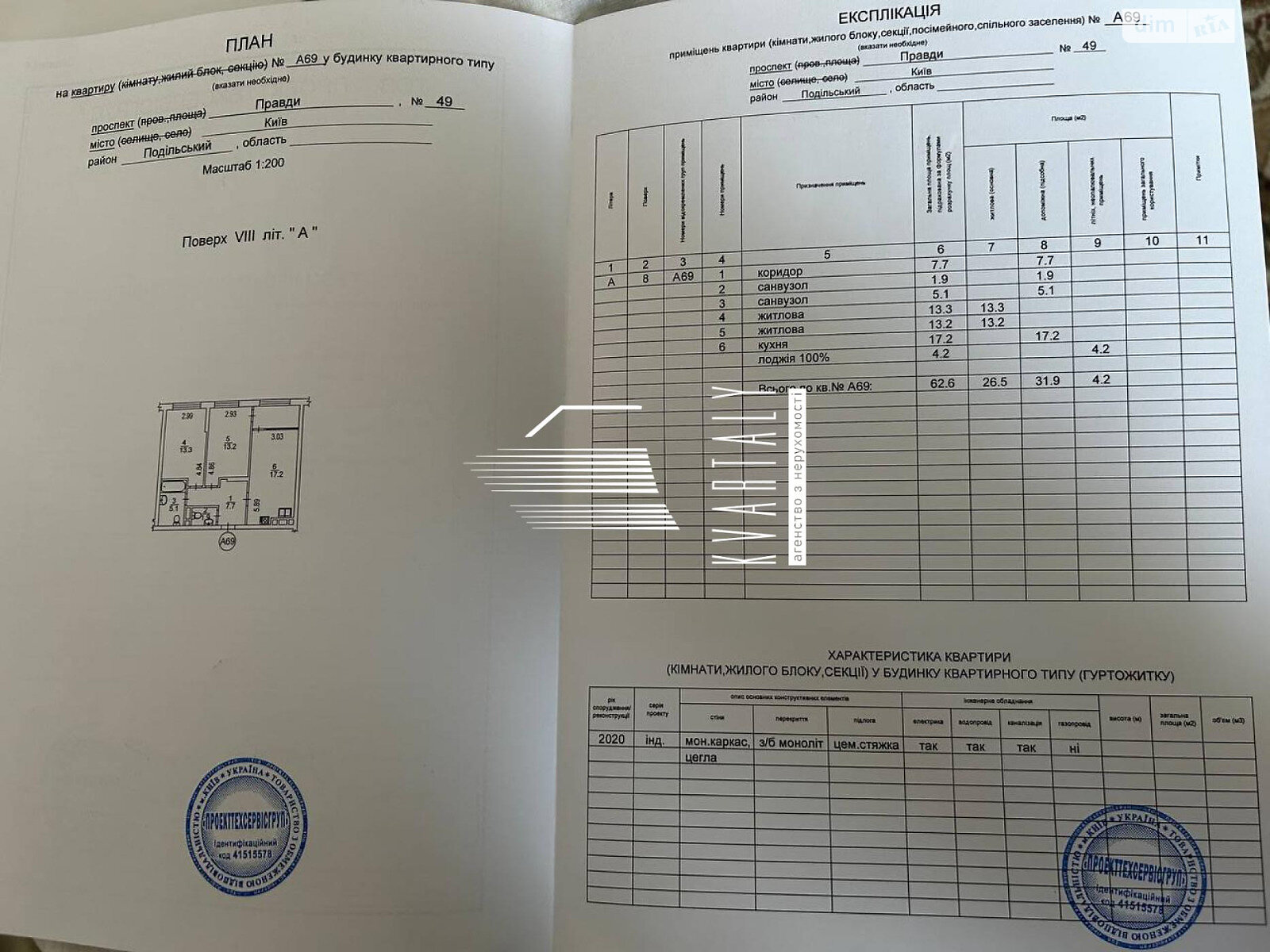 Продажа двухкомнатной квартиры в Киеве, на просп. Европейского Союза 49, район Подольский фото 1