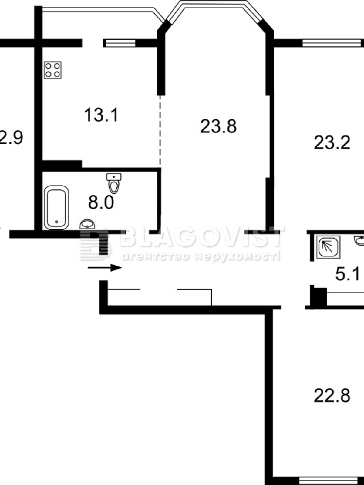 Продажа трехкомнатной квартиры в Киеве, на ул. Белицкая 20, кв. 209, район Подольский фото 1