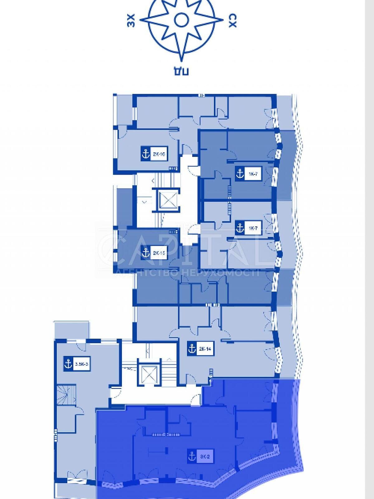 Продажа трехкомнатной квартиры в Киеве, на ул. Набережно-Рыбальская 15, район Подольский фото 1