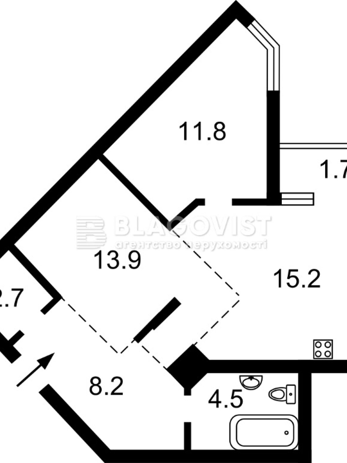 Продажа двухкомнатной квартиры в Киеве, на ул. Перемышльская 2Г, кв. 232, район Подольский фото 1