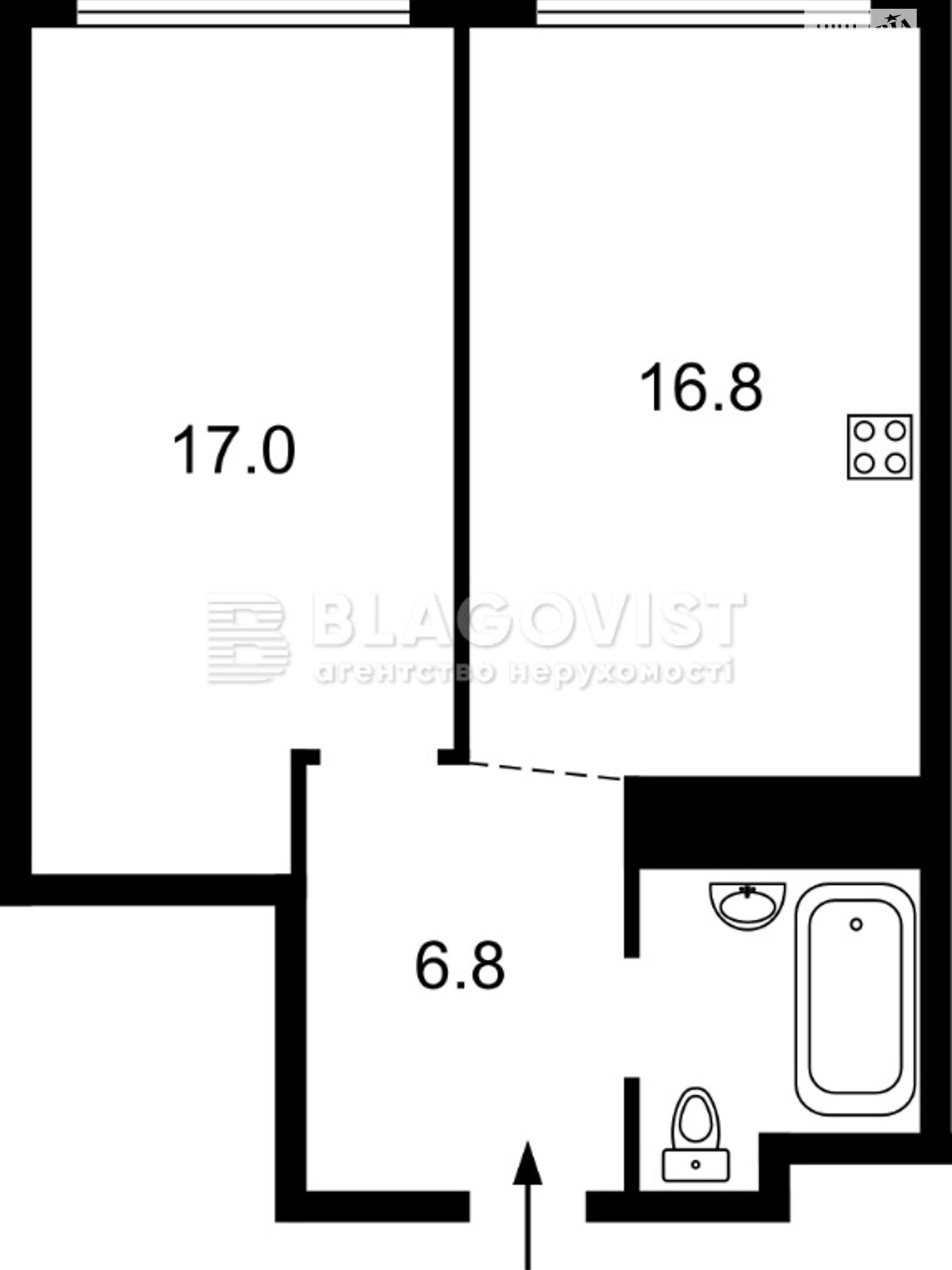 Продажа однокомнатной квартиры в Киеве, на ул. Виктора Некрасова 10, район Подольский фото 1