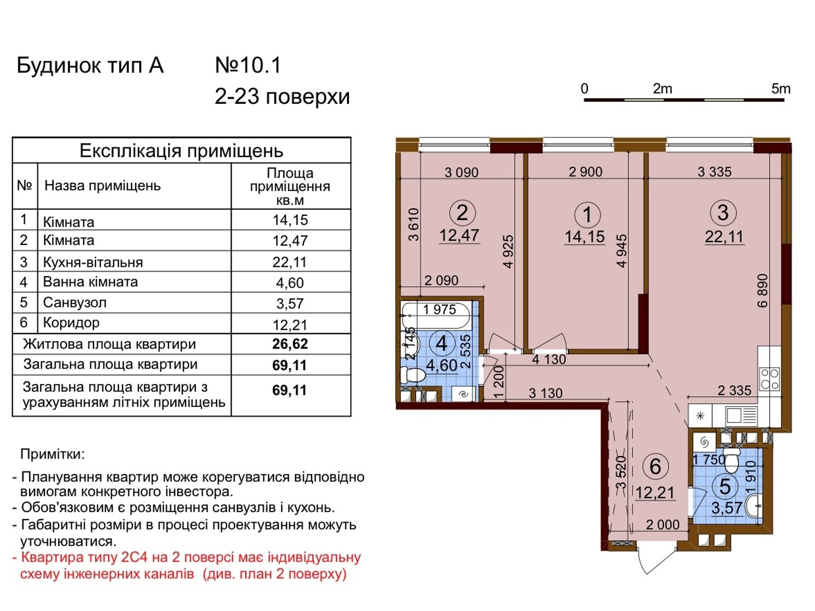 Продаж двокімнатної квартири в Києві, на вул. Всеволода Змієнка 10, район Подільський фото 1