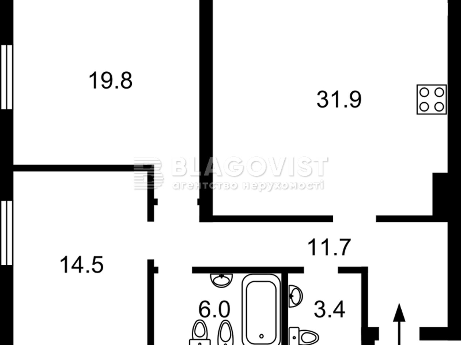 Продажа двухкомнатной квартиры в Киеве, на ул. Замковецкая 108, район Подольский фото 1
